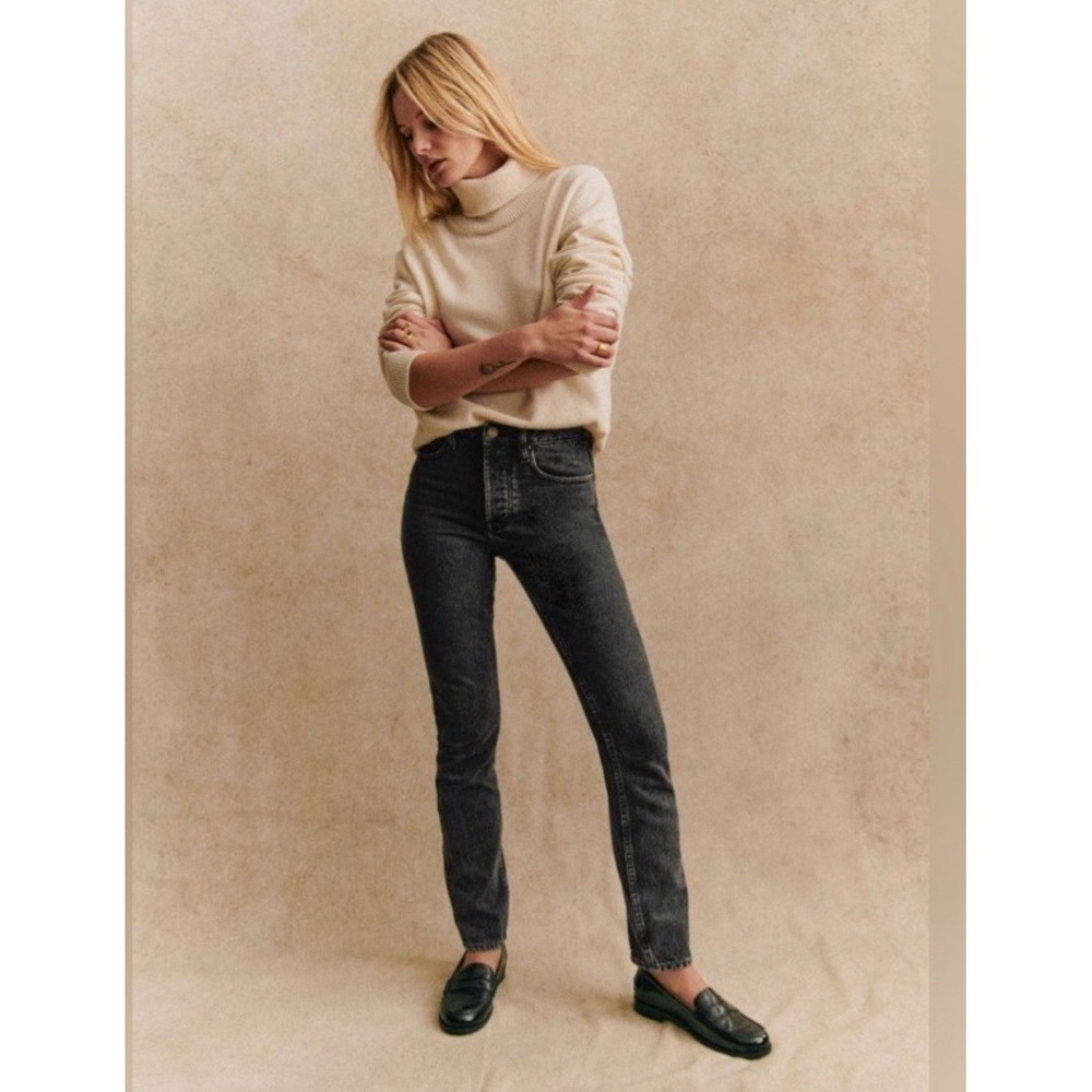 New Sezane Denim Brut Sexy Jeans In Gris Moyen Women's Size‎ 4 US